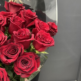 Букет из 25 красных роз Премиум