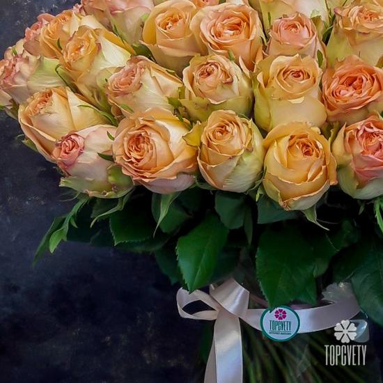 Букет из 51 оранжевой розы 50см